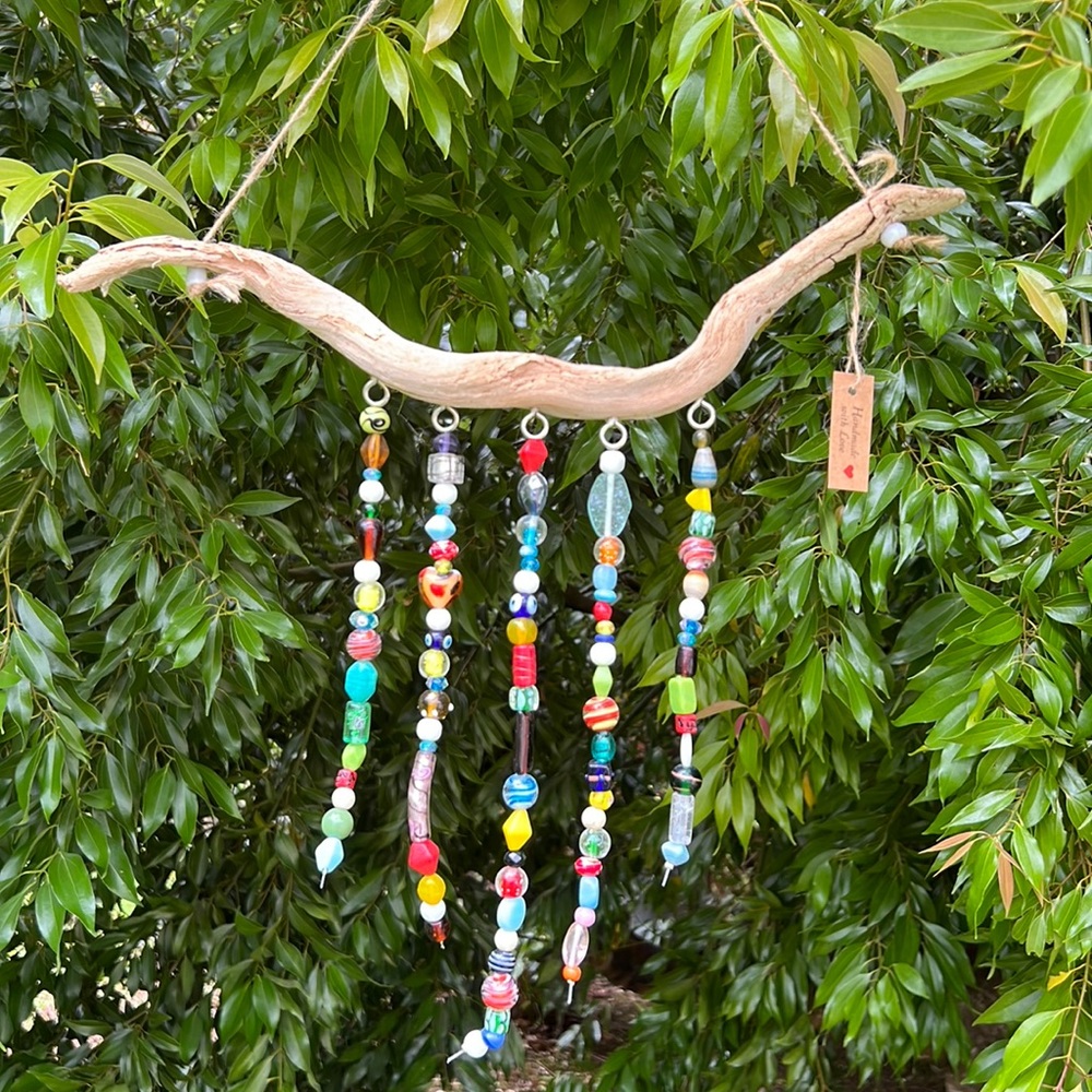 Driftwood Glass Bead Sun-Catcher 🌞